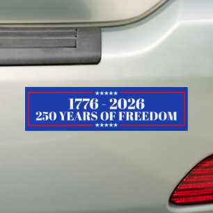 自由250年ステッカー   アメリカ 1776–2026 バンパーステッカー