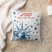 自由250年 お誕生日おめでとう アメリカ 愛国主義  クッション (ブランケット)