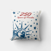 自由250年 お誕生日おめでとう アメリカ 愛国主義  クッション (正面)