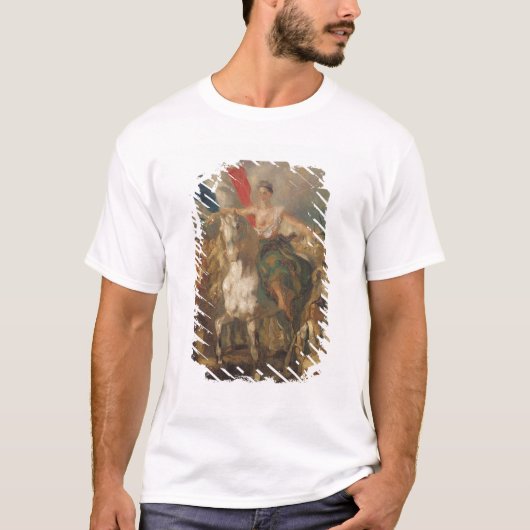 「自由」のための勉強、1830年 Tシャツ (正面)