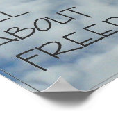 「自由」のポスター3 ポスター (角)