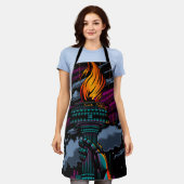 自由 エプロン (着用した状態)