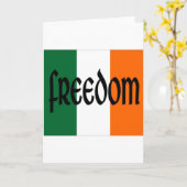 自由 カード (黄色い花)