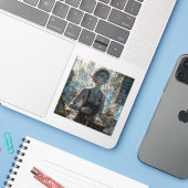 自由 / キャンプの料理人 / レストランキッチン シール (ノートパソコンとiPhone)
