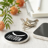 自由 キーホルダー (側面)