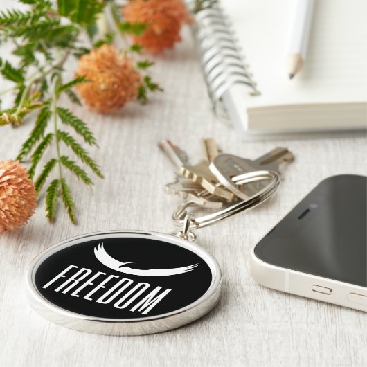 自由 キーホルダー (側面)