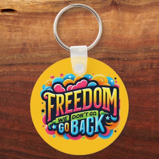 自由 キーホルダー (正面)