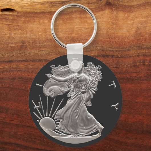 自由 キーホルダー (正面)