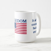 自由 コーヒーマグカップ (正面右)