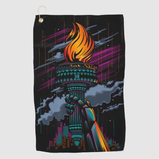 自由 ゴルフタオル (正面)