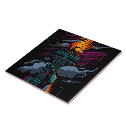 自由 タイル (側面)