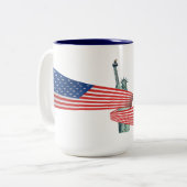 自由 ツートーンマグカップ (正面左)