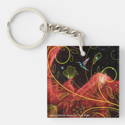 自由 – ハミングバード キーホルダー (正面)