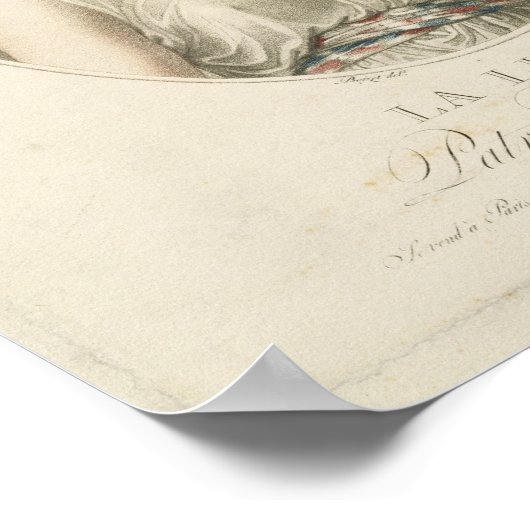 自由、パトロンのフランスの、ルーテトが刻んだ ポスター (角)