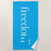 自由 ビーチタオル (正面)