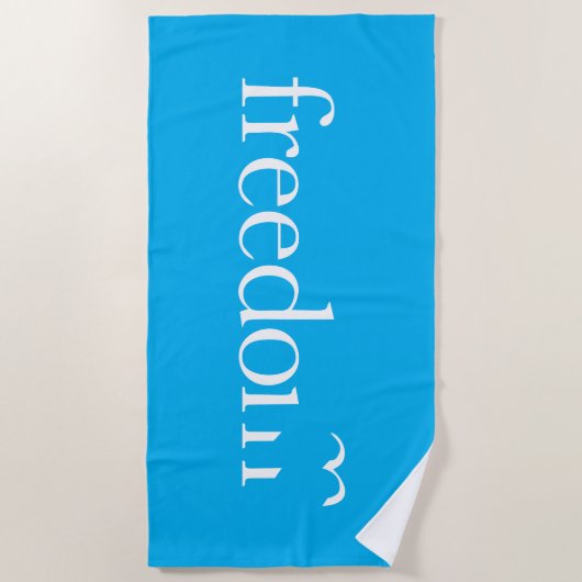 自由 ビーチタオル (正面)