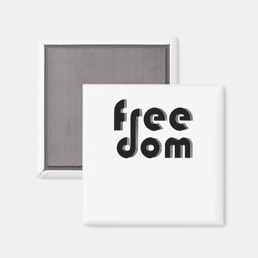自由 マグネット (正面/裏面)