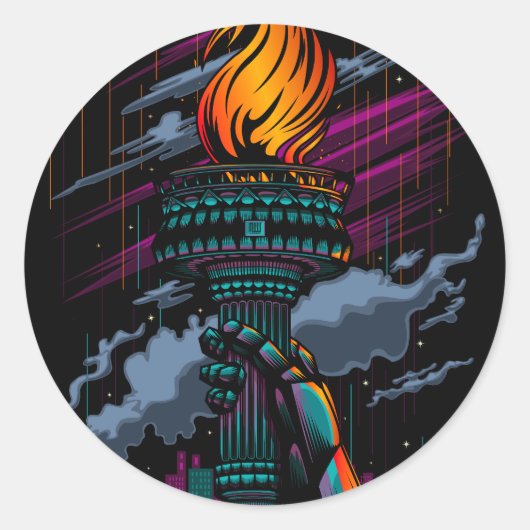 自由 ラウンドシール (正面)