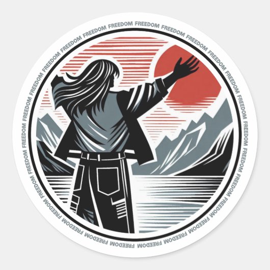 自由 ラウンドシール (正面)