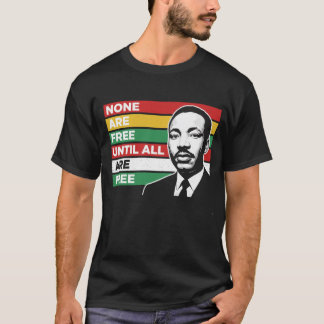 自由 平等 団結 太字グラフィック Tシャツ