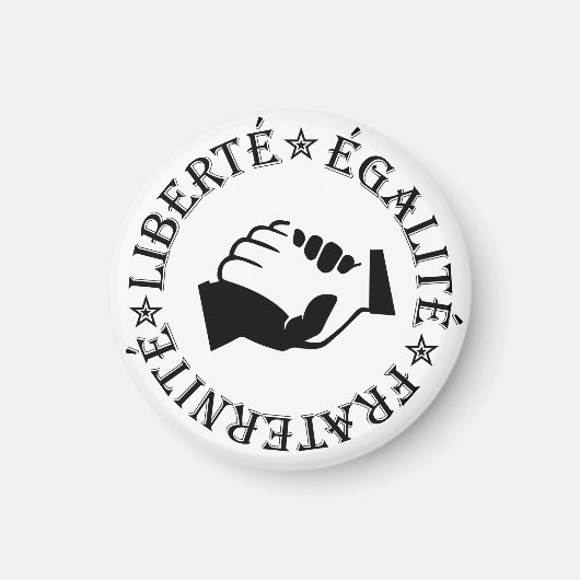 自由、平等、男子学生の社交クラブ マグネット (正面)