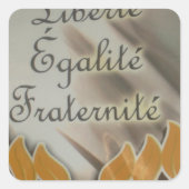 自由、平等、男子学生の社交クラブ:繁栄する未来 スクエアシール (正面)