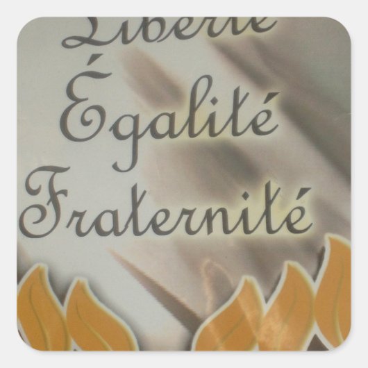 自由、平等、男子学生の社交クラブ:繁栄する未来 スクエアシール (正面)