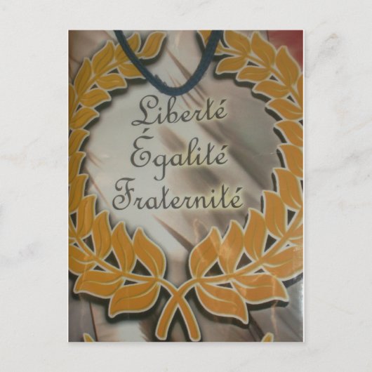 自由、平等、男子学生の社交クラブ：繁栄する未来 ポストカード (正面)