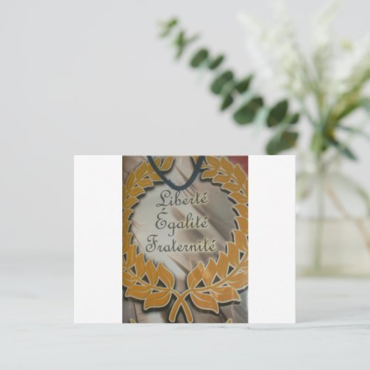 自由、平等、男子学生の社交クラブ:繁栄する未来 ポストカード (スタンド正面)