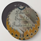 自由、平等、男子学生の社交クラブ：繁栄する未来 缶バッジ (正面&裏面)