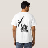 自由-得られた銃か。 Tシャツ (裏面フル)