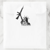 自由 – 得銃?(ラージ) ラウンドシール (バッグ)