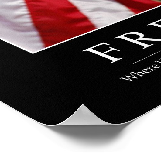 自由:感動的引用文1 ポスター (角)