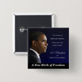 自由-正方形ボタンの新生 缶バッジ (正面&裏面)