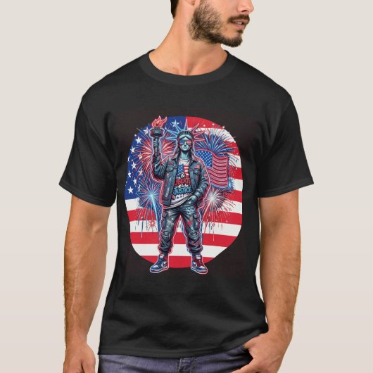 自由 - 正義 - 解放 Tシャツ (正面)