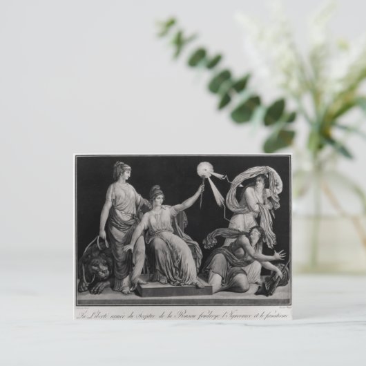 自由，無知とファンタシズムを打ち破る ポストカード (スタンド正面)