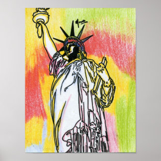 自由、私たちのショアの絵画ポスターの守護者 ポスター