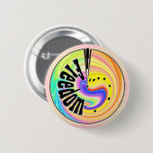 自由 缶バッジ (正面&裏面)