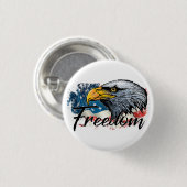 自由 缶バッジ (正面&裏面)
