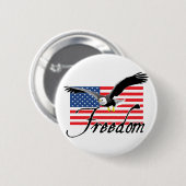自由 缶バッジ (正面&裏面)