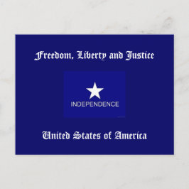 自由、自由と正義 ポストカード