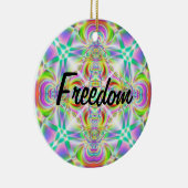 "自由 – 自由" セラミックオーナメント (右)