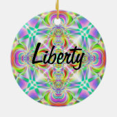 "自由 – 自由" セラミックオーナメント (裏面)