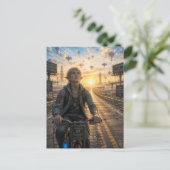 自由 / 自転車 / 空っぽの高速道路 ポストカード (スタンド正面)