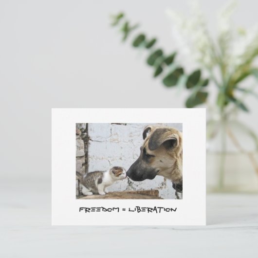 自由=解放 ポストカード (スタンド正面)