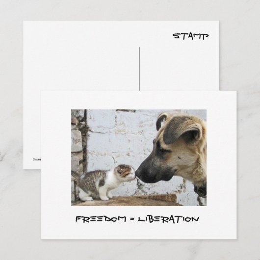 自由=解放 ポストカード (正面/裏面)