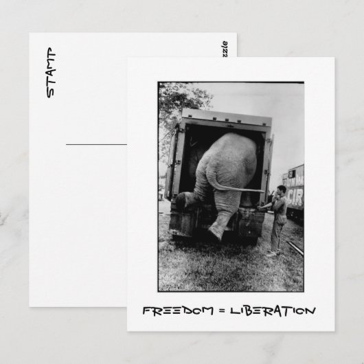 自由=解放 ポストカード (正面/裏面)