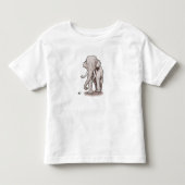 "自由"象の幼児のTシャツ トドラーTシャツ (正面)