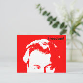 自由! 赤（更新版） ポストカード (スタンド正面)