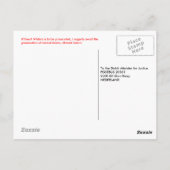 自由! 赤（更新版） ポストカード (裏面)